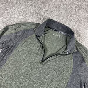 Under Armour 1/4 Zip Pullover Mens Large Fitted Run Heatgear Threadborne Active